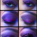 Purple & Pink Glitter Look