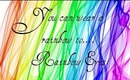 You can wear a rainbow to - Rainbow eye tutorial