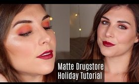 Matte Eyeshadow Holiday Tutorial with Only Drugstore Makeup  | Bailey B.