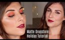 Matte Eyeshadow Holiday Tutorial with Only Drugstore Makeup  | Bailey B.