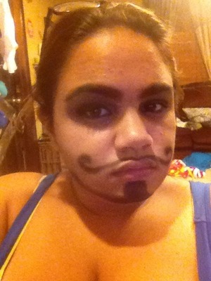 This is my first attempt at a Halloween look lol jk I was just messing around with my eye shadow 