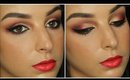 Red & Gold Indian Bridal Inspired Makeup Tutorial ♥