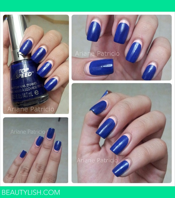 Royal Blue and Peach Ruffian Nails | Ariane P.'s (ArianePatricio) Photo |  Beautylish