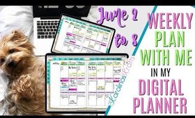 Digital Plan with me this week June 2 to 8, How i'm Setting Up Weekly Digital Plan With Me June 2