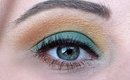 BLUE GREEN MAKEUP TUTORIAL
