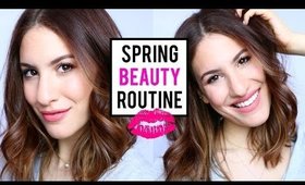 Spring BEAUTY/MORNING Routine ♡ My Everyday Skin Care, Makeup and Hair! | JamiePaigeBeauty