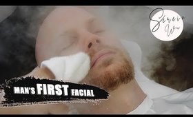 MAN GETS HIS FIRST FACIAL TREATMENT w/ EXTRACTIONS