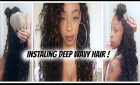 Installing My Malaysian Deep Wave Hair/EHair Outlet Review