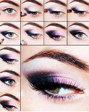 purple eye shadow