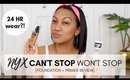 REVIEW | NEW! NYX X Alissa Ashley Can't Stop Won't Stop Foundation | BEST New Drugstore Foundation!