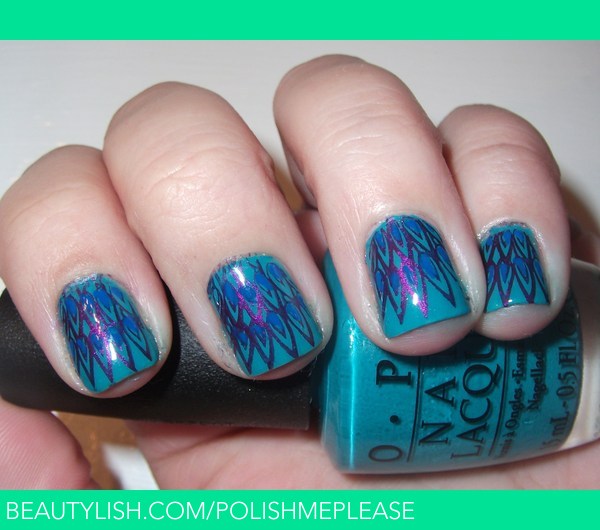 Peacock Inspired Nails | Nicole M.'s (PolishMePlease) Photo | Beautylish