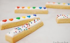 Heart Sprinkle Cookie Sticks