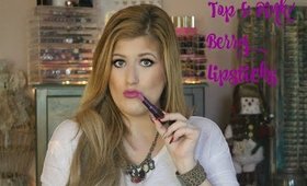 Top 5 - Pink/Berry lipsticks