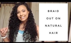 How To Get The Perfect Braidout on Natural Hair | Collab with JeweJeweBee | Ashley Bond Beauty