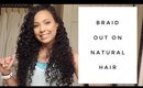 How To Get The Perfect Braidout on Natural Hair | Collab with JeweJeweBee | Ashley Bond Beauty