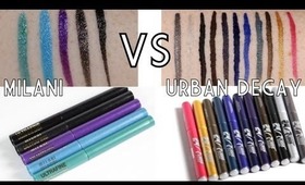 LIQUID LINER SMACKDOWN!!! Milani Ultra Fine VS Urban Decay 24/7 Waterproof Liquid Liners