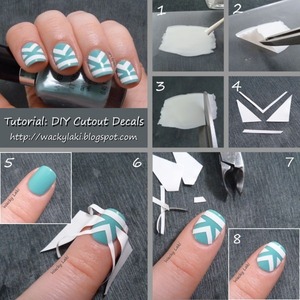 tape nail tutorial