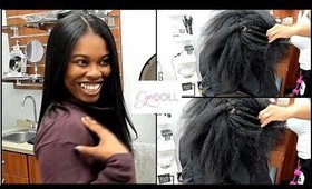 SILK PRESS ON NATURAL HAIR! We have some tangled hair honey!!! !!