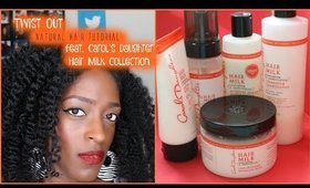 Fluffy Twist Out Tutorial (feat. Carol's Daughter Hair Milk Collection) l TotalDivaRea