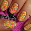 Neon Dotted Nails