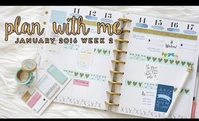 Mint & Gold Plan With Me Sunday | Jan 2016 | Charmaine Dulak