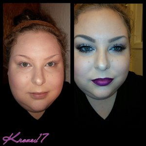 Before and after.
I look weird without glasses but hey! We all don't wake up looking like rock super stars. ???
Details for this look in previous posts. 

#beforeandafter #transformation #beauty #beautyproducts #beautyshot #cosmetics #makeup #makeuplook #makeuptrends #instabeauty #instamakeup #kroze17 