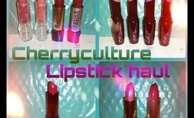 Cherry culture lipstick haul + swatches