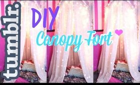 DIY Tumblr Inspired Canopy/Fort