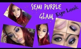 PURPLE SMOKEY SEMI GLAM EYE LOOK | Jessie Melendez