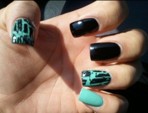 OPI Shatter and ORLY "Jade"