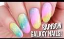 DIY Rainbow Galaxy Nail Art!