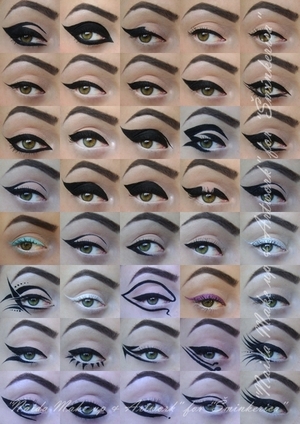 His Majesty - Eyeliner // I wrote article about eyeliner and I created and recreated 39 different eyeliner looks. :) Enjoy! http://www.sminkerica.com/tutoriali/makeup-legend-eyeliner/
