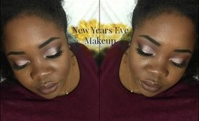 New Years Eve | Neutral Bling Makeup