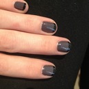 grey with black tips