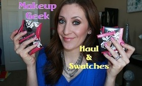 Makeup Geek Haul and Swatches
