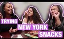 Trying OFFICIAL New York Snacks (ft. Sosuna from Take 3 & My family!)