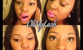 How To Apply Strip Lashes | (OhMyLash) Chelsea Lashes