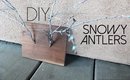 Day 7 of 12 Days of DIYs --- DIY Snowy Antlers (Fashionista Problems)