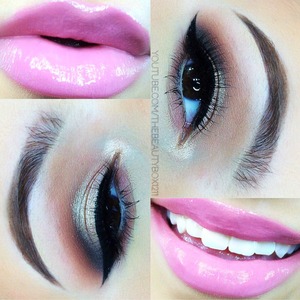 Check out my YouTube channel for a tutorial on this look! Gloss is from Whitening Lightning in Pink Tiara-Use beautybox70 for $ off. Lashes are from Esqido.com in BFF- Code Beauty for a discount! YouTube.com/TheBeautyBox1211 