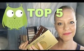 TOP 5 EYESHADOW PALETTES
