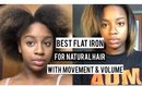 Best Flat Iron for Movement & Volume on Natural Hair | BeautybyTommie
