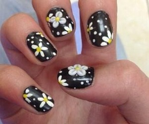 3D flower nails 