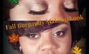 Burgandy & Gold Fall Makeup Tutorial