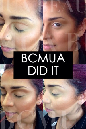 For another practical we were challenged on creating a contoured face. I love using creams just because you have so much advantage of the blending process, using your fingers helps warm the product up giving you more freedom of where you want it to go.