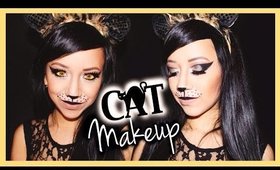 Halloween Cat Makeup Tutorial | naturallybellexo