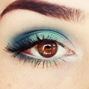 Teal and Turquoise makeup 
