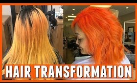 EPIC Orange Hair Transformation + New Hairstylist (San Diego)