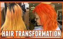 EPIC Orange Hair Transformation + New Hairstylist (San Diego)
