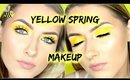 Yellow Spring Eyes, Glowing Skin Makeup Tutorial 💛 | shivonmakeupbiz
