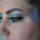 Mermaid eyes with scales